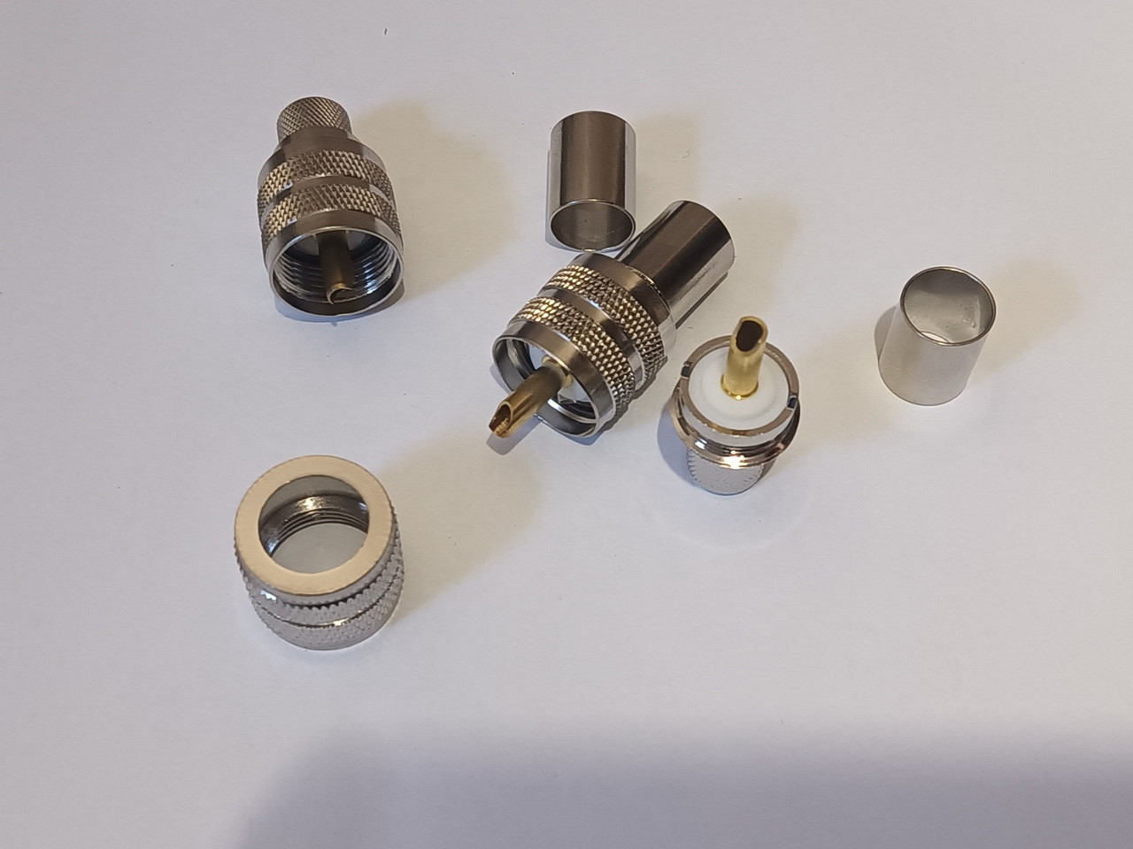 Штекер UHF (male), PL-259 обтискний на кабель RG-8, RG-213, RG-214, LMR400, SYV-50-7, RG-165, 7D-FB