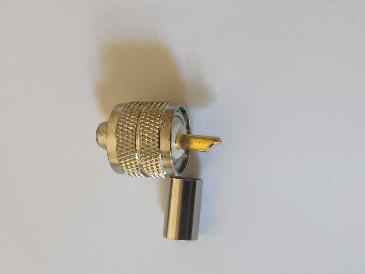 Високочастотний розʼєм UHF male PL-259 під обтиск на кабель 5D-FD, LMR-300, РК 50-4.8-31