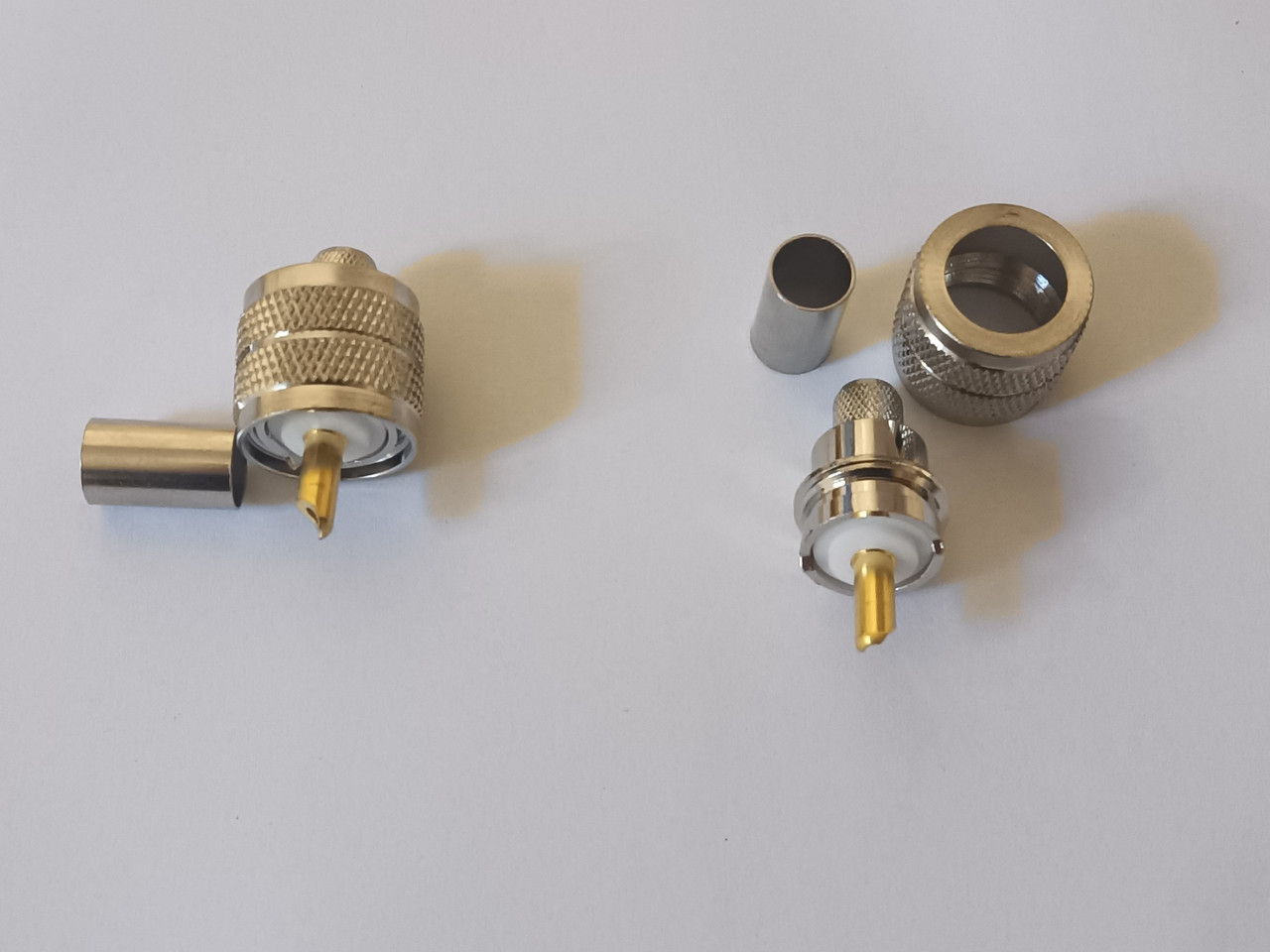 Високочастотний розʼєм UHF male PL-259 під обтиск на кабель 5D-FD, LMR-300, РК 50-4.8-31