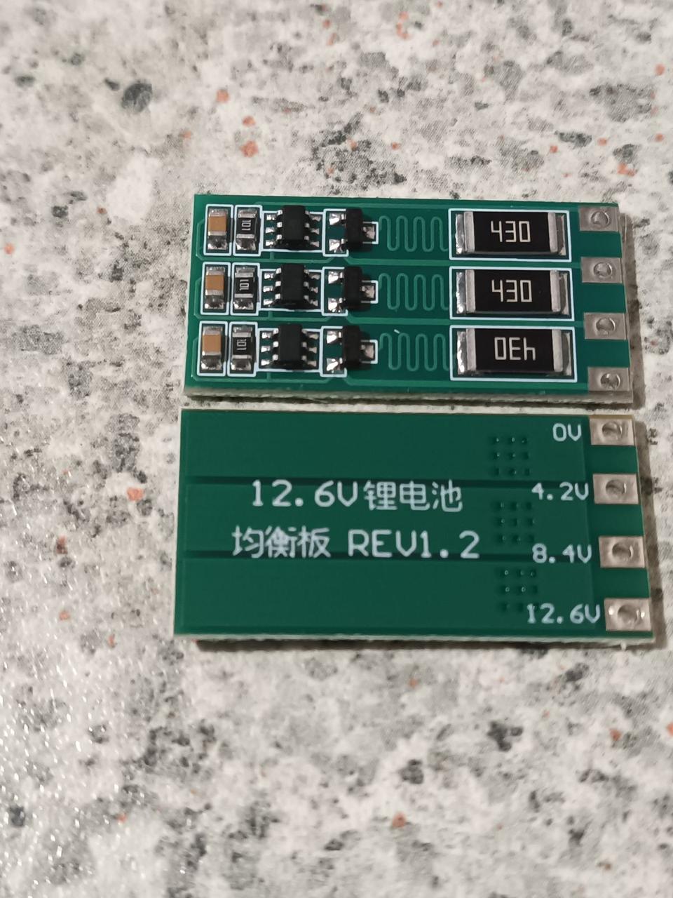 Плата балансування акумуляторів 3S Li-Ion 12.6V / 100 mA