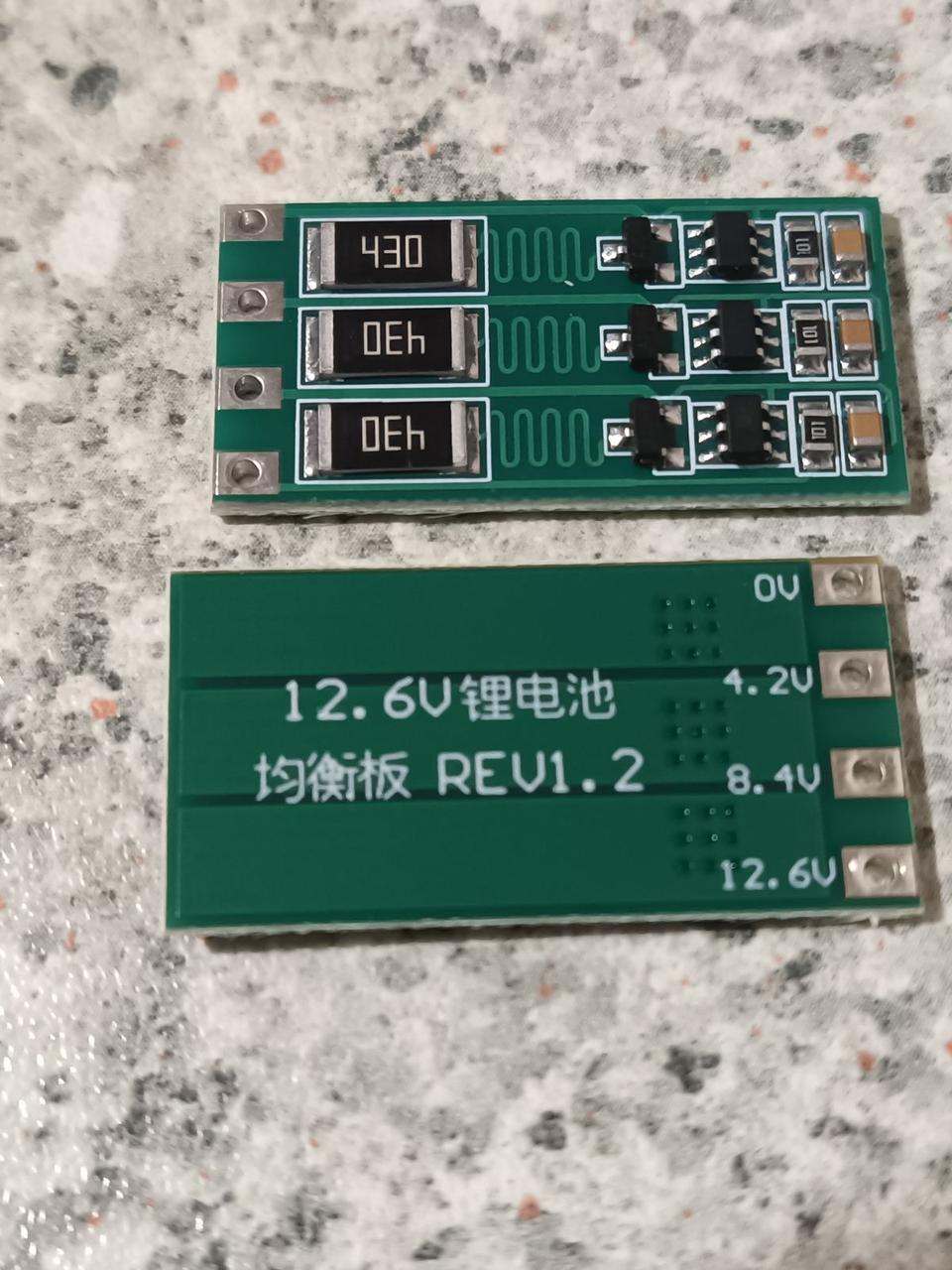 Плата балансування акумуляторів 3S Li-Ion 12.6V / 100 mA