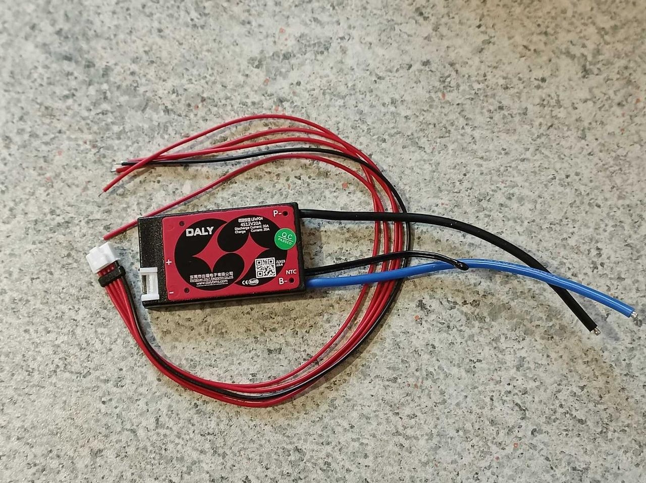 BMS плата DaLy LiFePO4 12V 4S 20A