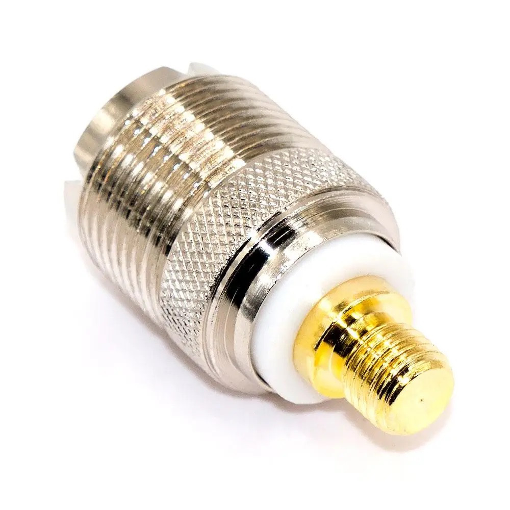 Перехідник UHF — MOTO, гніздо UHF (SO239) — Motorola flat, корпус латунь