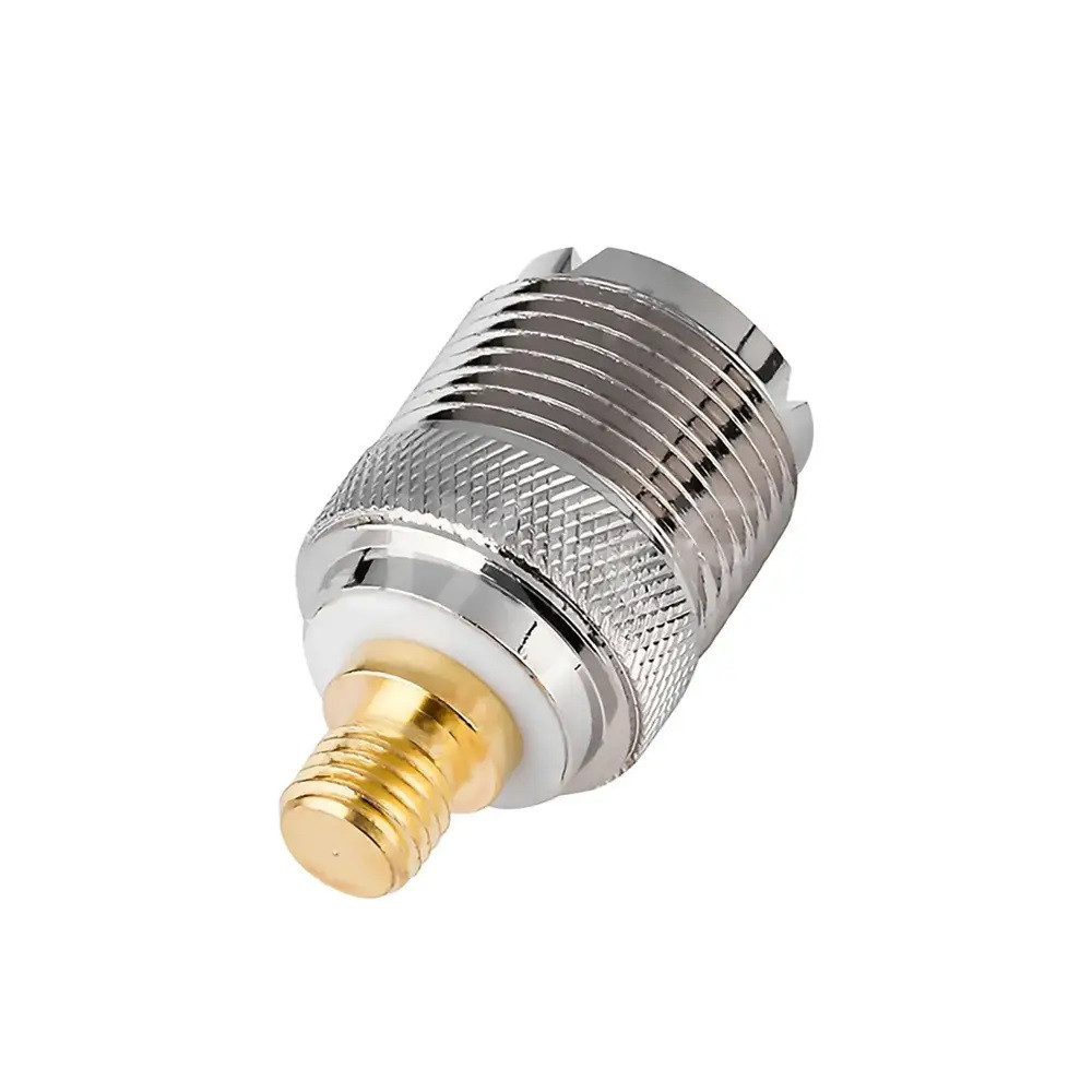 Перехідник UHF — MOTO, гніздо UHF (SO239) — Motorola flat, корпус латунь
