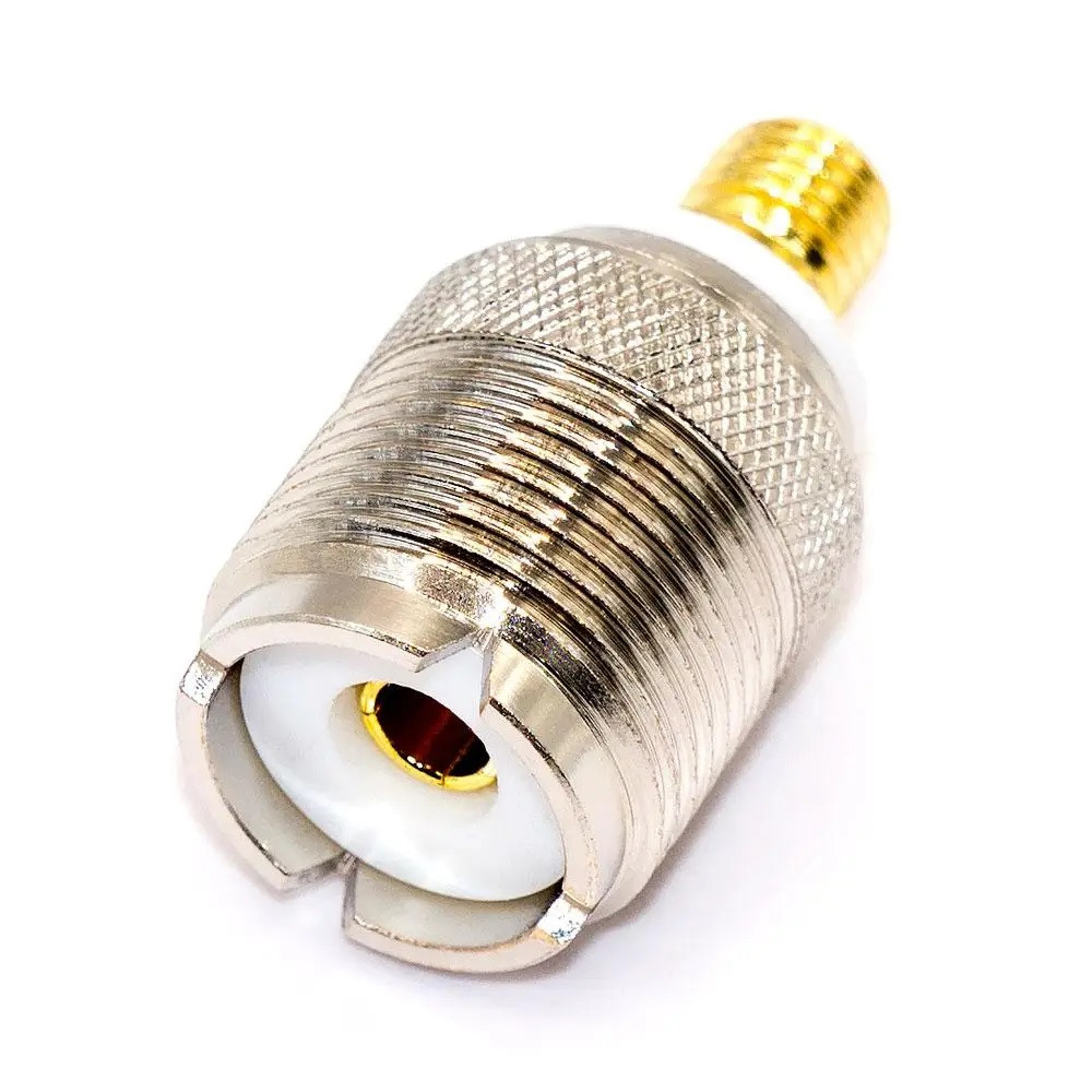 Перехідник UHF — MOTO, гніздо UHF (SO239) — Motorola flat, корпус латунь