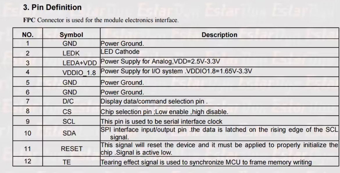 SPI дисплей TFT 1.69" IPS екран 240×280, контролер ST7789