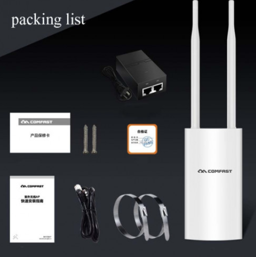 Потужна зовнішня точка доступу COMFAST CF-EW72 V2 1200Mbps Dual Band 2.4GHz + 5GHz