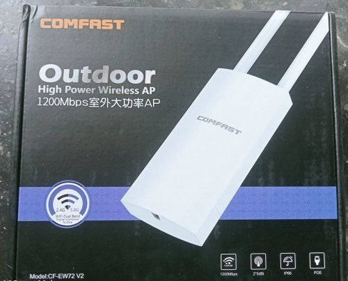 Потужна зовнішня точка доступу COMFAST CF-EW72 V2 1200Mbps Dual Band 2.4GHz + 5GHz