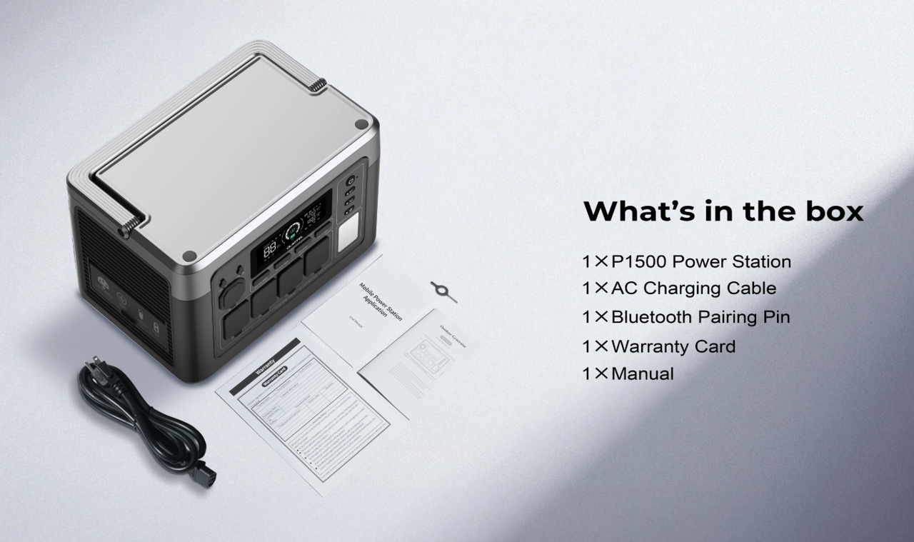 Портативна зарядна станція OUKITEL P1500EPLUS 1536Wh LiFePO4