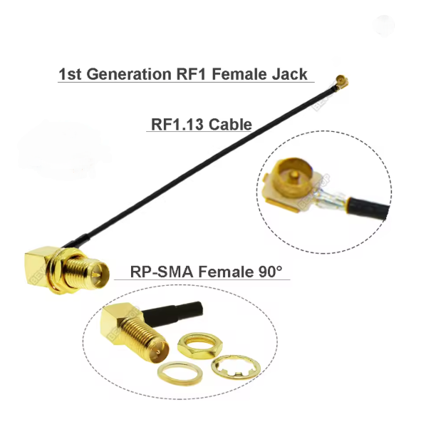 RF кабель SMA Female to IPEX/uFL — антенний перехідник 30см для WiFi модулів