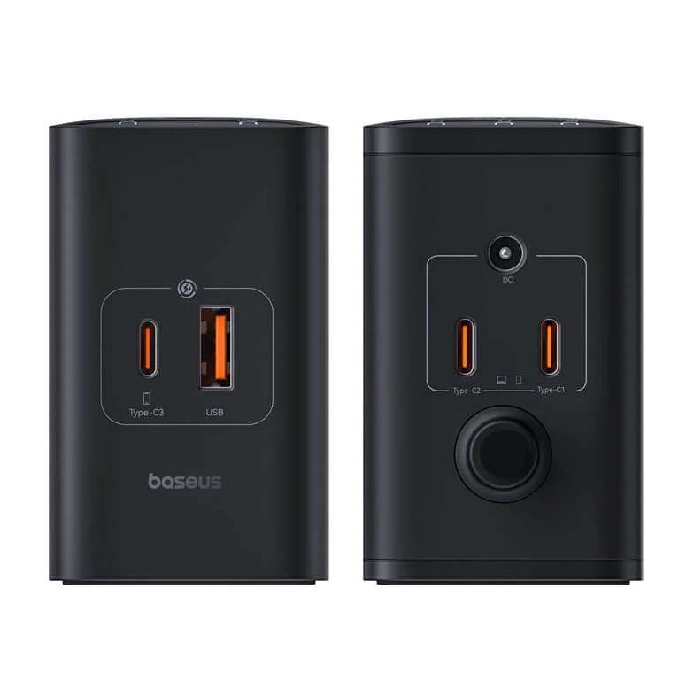Зарядний пристрій Baseus 240W Digital GaN — потужна зарядна станція з дисплеєм і 5 портами