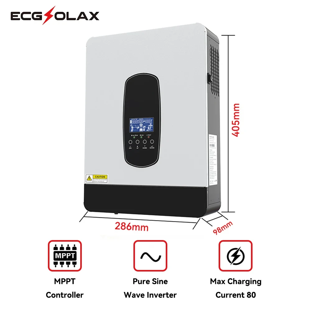 Гібридний інвертор ECGSOLAX 1.8KW 12V