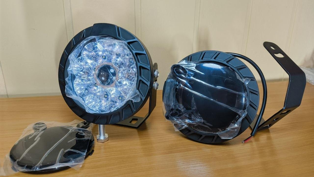 Світлодіодні фари MONDEVIEW E16 7" 120W 4200Lm LED лазерна оптика IP68 9-30V з кабелем