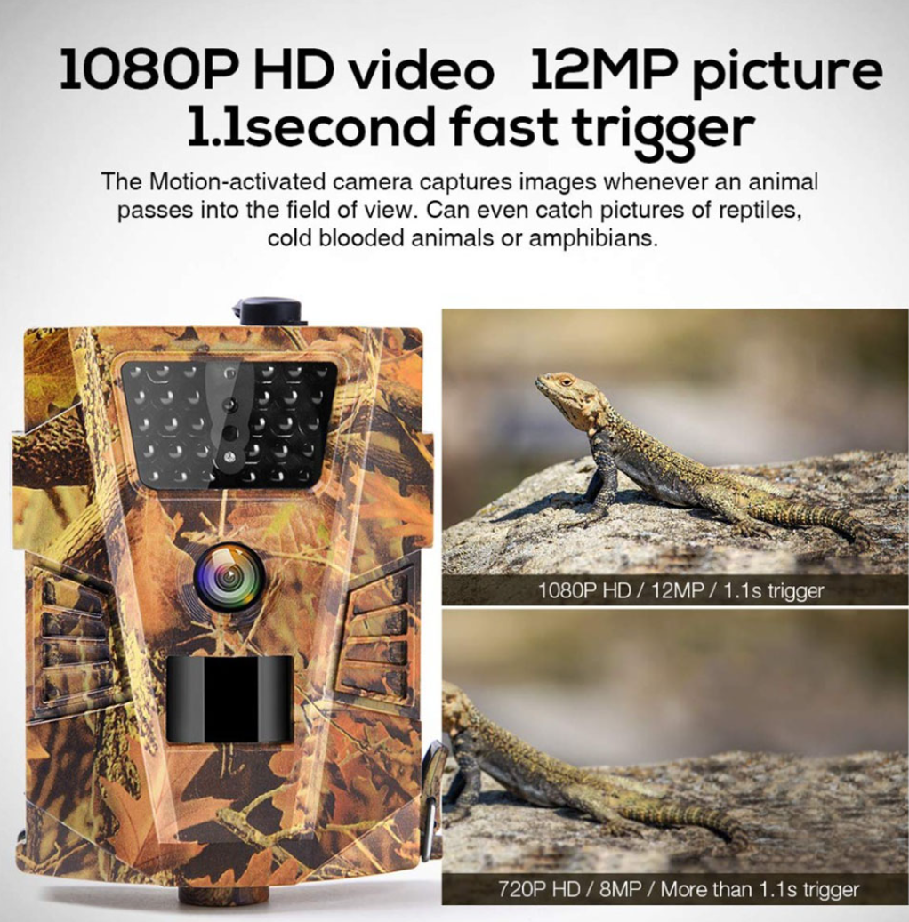 Фотопастка, мисливська камера Suntek HT001B, 12 Мп, 720P, IP54