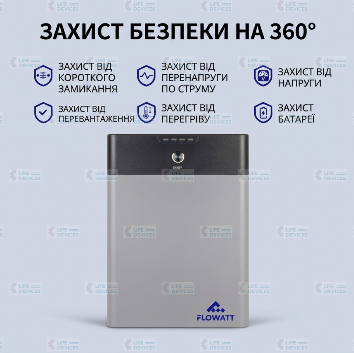Портативна зарядна станція FLOWATT FLW-PT250W 250 Вт / LiFePO4 / UPS / MPPT 12V-36V (1 кВт·год)