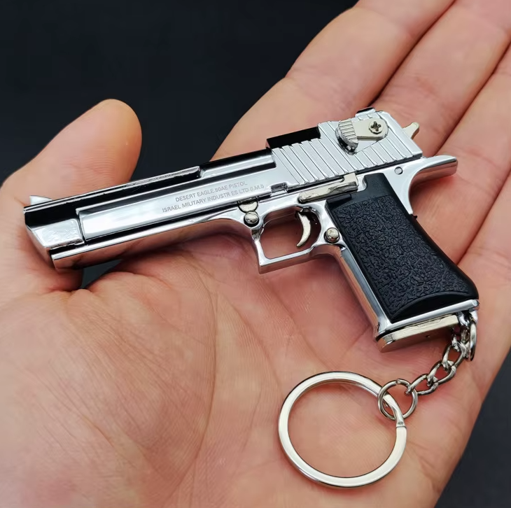 Брелок для ключів Desert Eagle 1:3 металевий пістолет-мініатюра, сувенір-подарунок