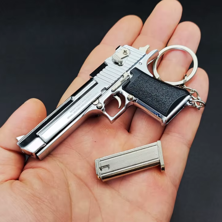 Брелок для ключів Desert Eagle 1:3 металевий пістолет-мініатюра, сувенір-подарунок