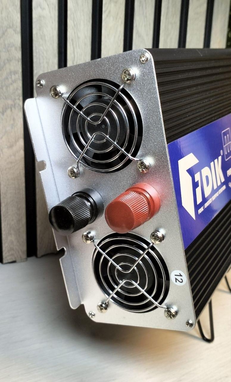 Інвертор FDIK A10 чиста синусоїда 5000W/2200W, 12V→220V, дисплей, CE