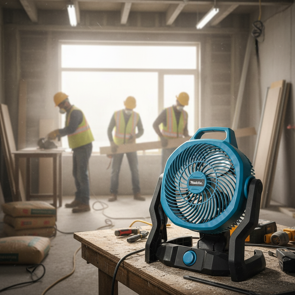 Акумуляторний вентилятор Makita DFS-3120 з акумулятором 3 Ач і зарядним пристроєм
