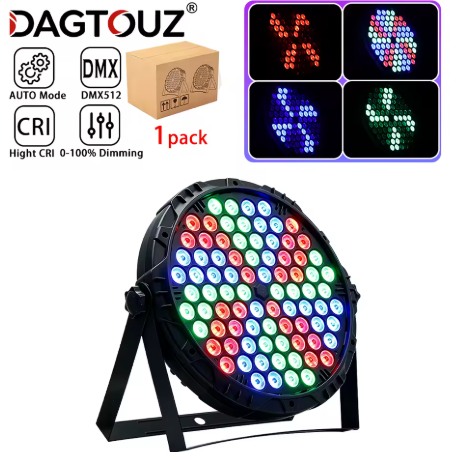 RGB LED PAR прожектор 100W 84 LED / DMX512 / світломузика