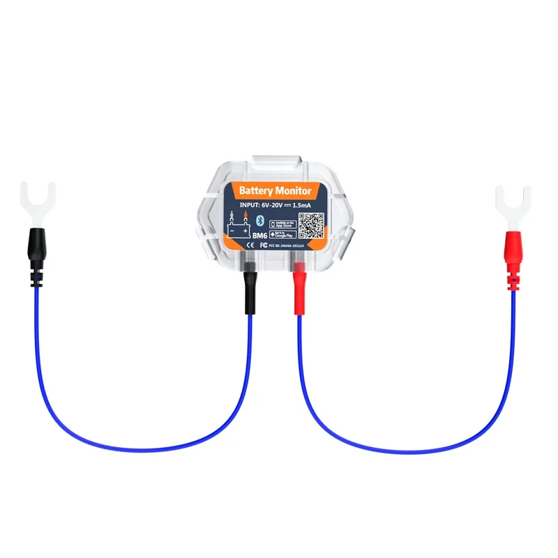 Bluetooth монітор акумулятора ANCEL BM200 12V для авто, тестер батареї, контроль напруги через смартфон Android/iOS