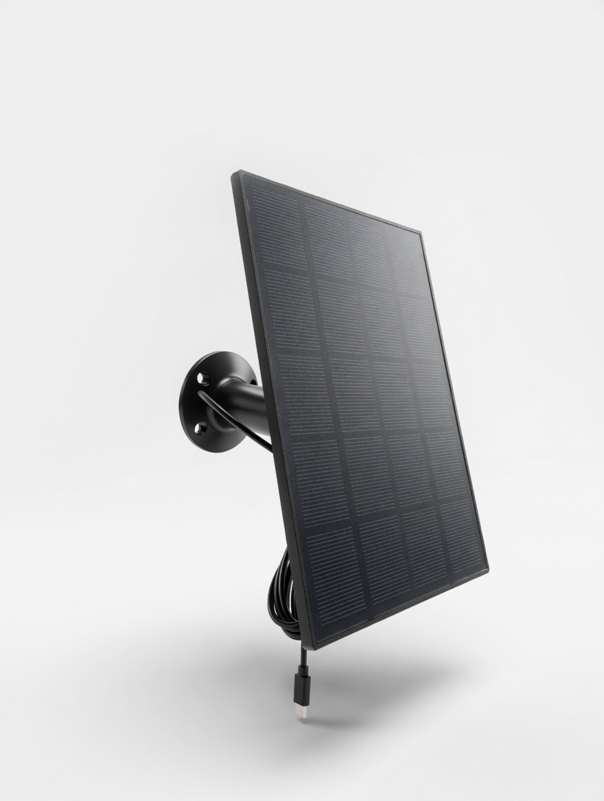 Сонячна панель для камер відеоспостереження 4W Type-C IP65, монокристалічна, 5V 600mA