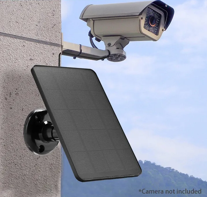 Сонячна панель для камер відеоспостереження 4W Type-C IP65, монокристалічна, 5V 600mA
